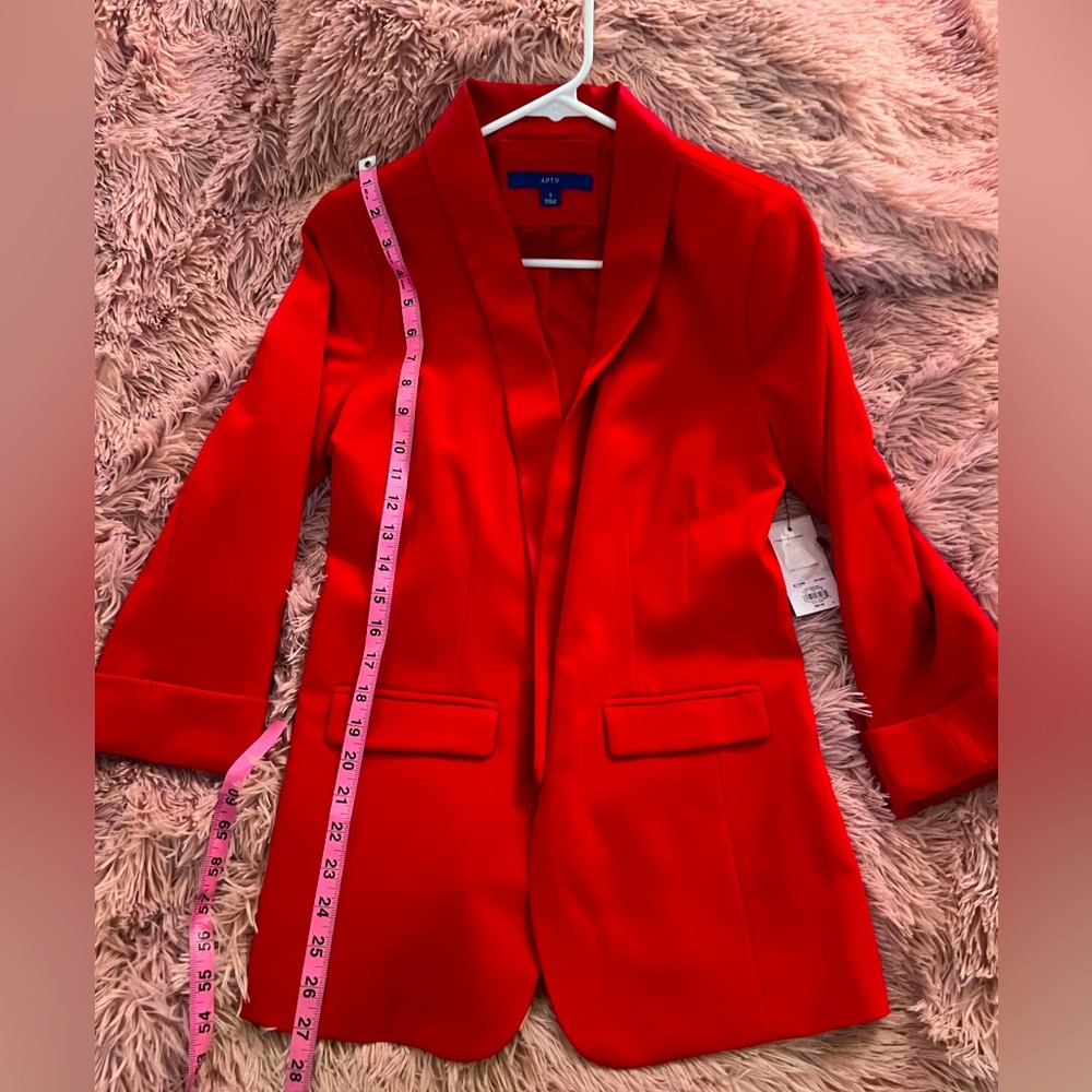 ❤️ APT 9 Red blazer with shiny collar ❤️